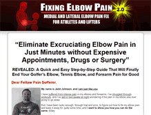 Tablet Screenshot of fixingelbowpain.com